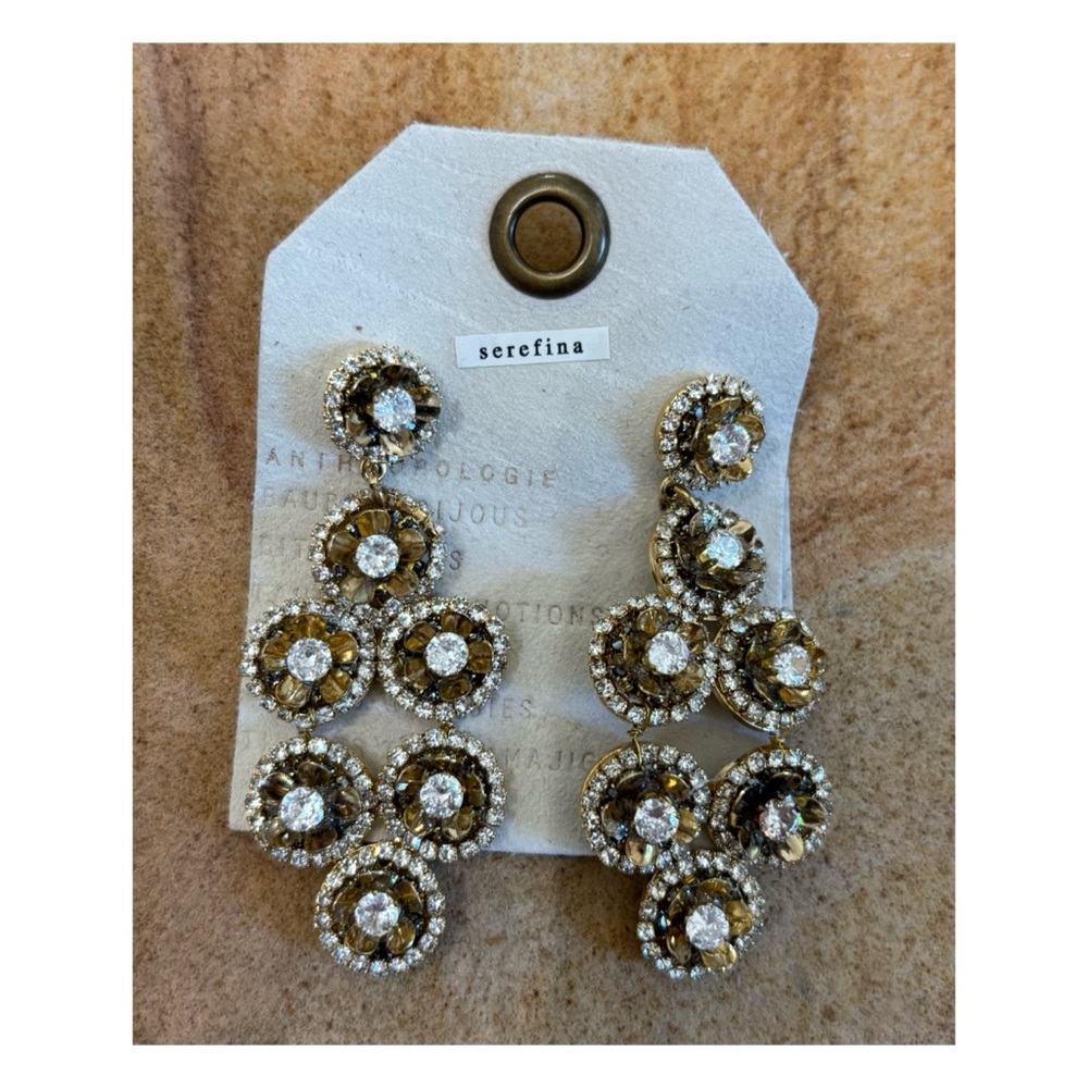 NWT Anthropologie Serefina Chandelier Drop Earrings